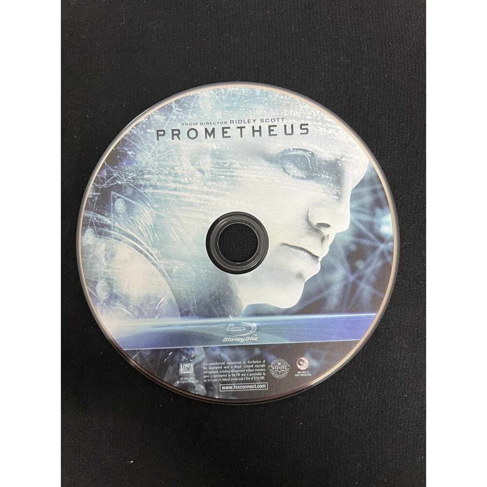 Prometheus Blu‑ray (Rated R) Ridley Scott Good Condition Disc Only